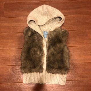 ベビーギャップ(babyGAP)のベビーギャップ フェイクファー ニットベスト(ニット)