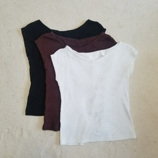 ジーユー(GU)のGU 2wayネックフレンチスリーブT(Tシャツ(半袖/袖なし))