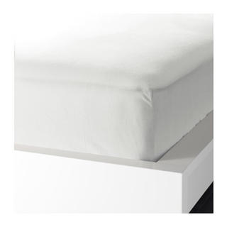 イケア(IKEA)の【IKEA】ボックスシーツ シングル KNOPPA ホワイト(シーツ/カバー)