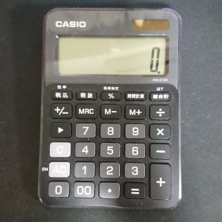 カシオ(CASIO)のCASIO カラフル電卓 10桁 スマートブラック MW-C12A-BK-N(オフィス用品一般)