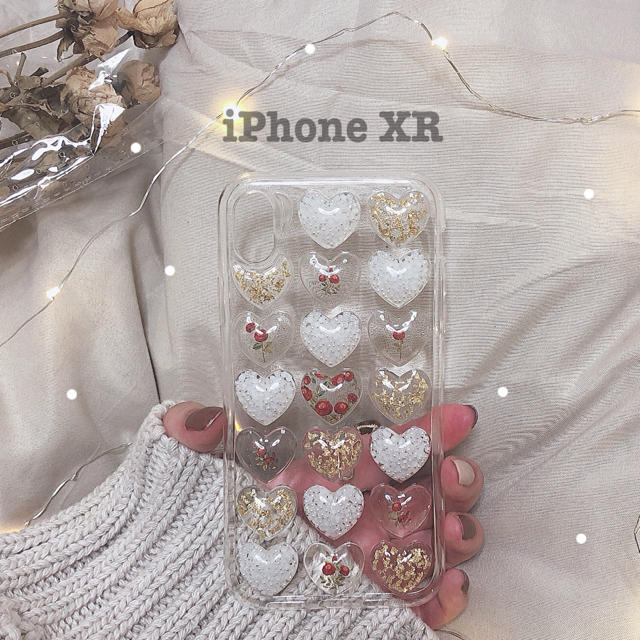 〈ハンドメイド〉 ハートiPhoneケース XRの通販 by ~ importshop plumii ~｜ラクマ