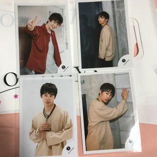 ジャニーズジュニア(ジャニーズJr.)の藤原丈一郎 公式写真 4枚セット(アイドルグッズ)