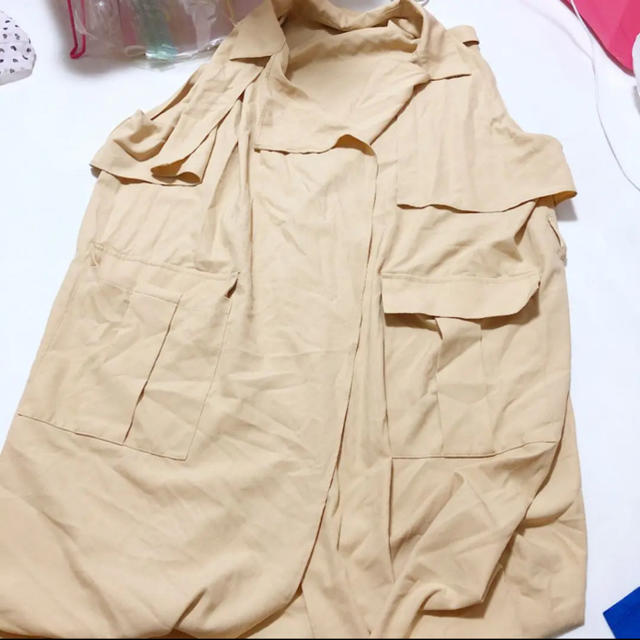 大きいサイズ＊ノースリーブジャケット レディースのジャケット/アウター(その他)の商品写真