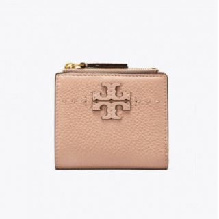 トリーバーチ(Tory Burch)の【新品 未使用】トリーバーチ ♡折り財布　ピンクベージュ(財布)