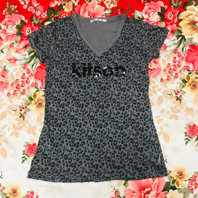 UNIQLO(ユニクロ)の★kitson キットソン★UNIQLO ユニクロ★レオパード柄Tシャツ★L レディースのトップス(Tシャツ(半袖/袖なし))の商品写真