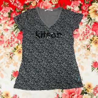 ユニクロ(UNIQLO)の★kitson キットソン★UNIQLO ユニクロ★レオパード柄Tシャツ★L(Tシャツ(半袖/袖なし))