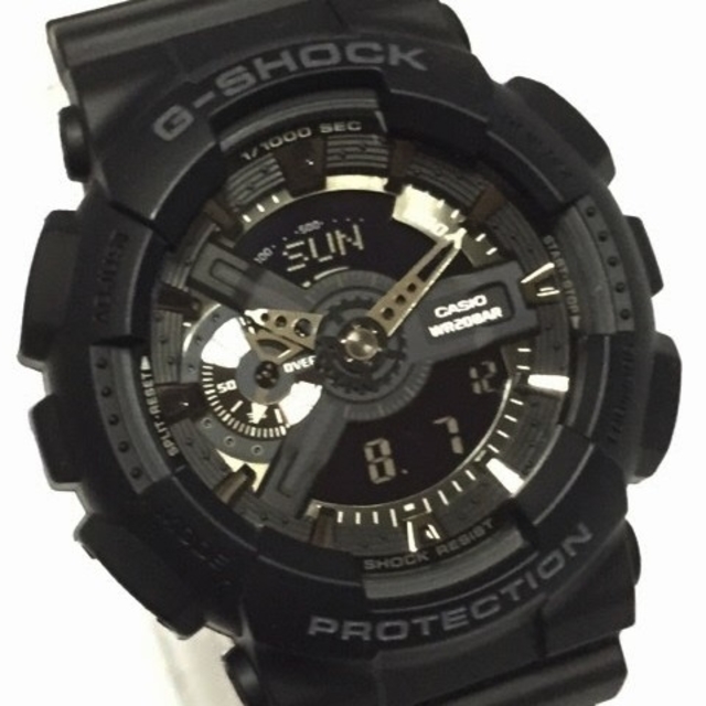 非売品 G-SHOCK Gショック G-SHOCK GA-110-1BDR オールブラック！海外モデル - 腕時計(アナログ)