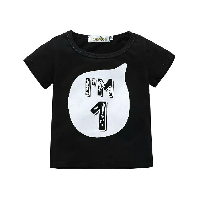 【新品】(80)バースデーTシャツ キッズ/ベビー/マタニティのベビー服(~85cm)(Ｔシャツ)の商品写真
