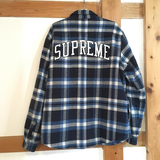 Supreme(シュプリーム)のsupreme quilted arc logo flannel shirt メンズのトップス(シャツ)の商品写真