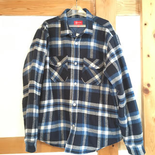 シュプリーム(Supreme)のsupreme quilted arc logo flannel shirt(シャツ)