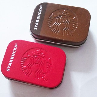 スターバックスコーヒー(Starbucks Coffee)のスタバ　アフターコーヒーミント チョコレートチャンクの缶ケース(小物入れ)