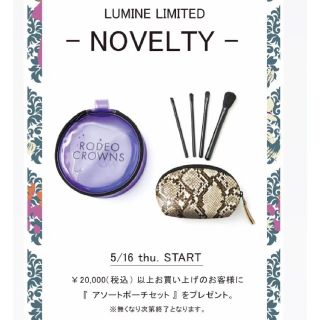 ロデオクラウンズ(RODEO CROWNS)のLUMINE3店ノベルティ限定配布★数量限定、特別提供価格(*^▽^)/★*☆♪(ポーチ)