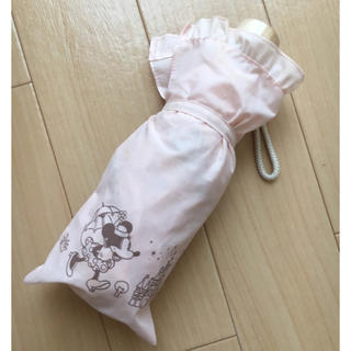 ディズニー(Disney)のミニーちゃん 折り畳み傘 ピンクフリル(傘)