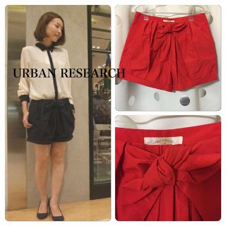 アーバンリサーチ(URBAN RESEARCH)のURフロントリボンショートパンツ(ショートパンツ)