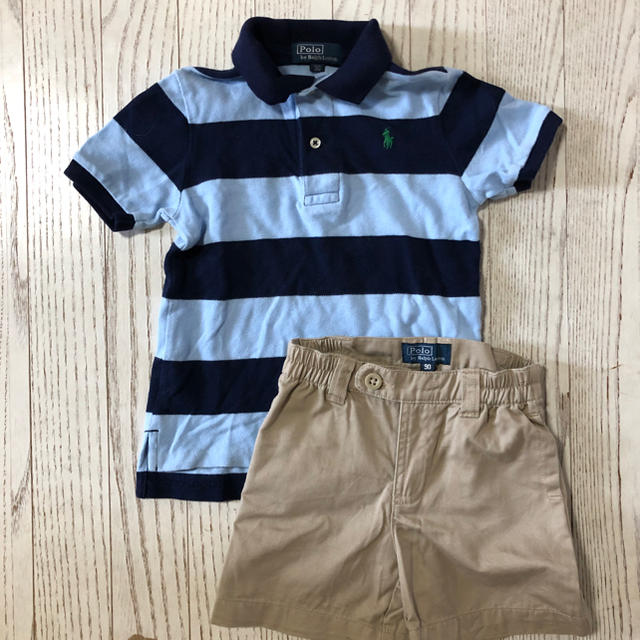 POLO RALPH LAUREN(ポロラルフローレン)のポロ 90センチ 上下set！！ キッズ/ベビー/マタニティのキッズ服男の子用(90cm~)(Tシャツ/カットソー)の商品写真