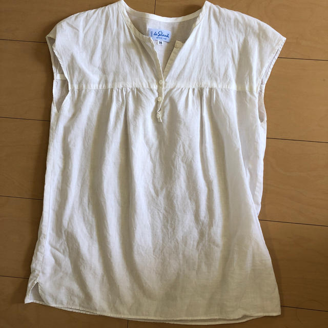 LE GLAZIK(ルグラジック)の綿麻半袖ブラウス レディースのトップス(シャツ/ブラウス(半袖/袖なし))の商品写真