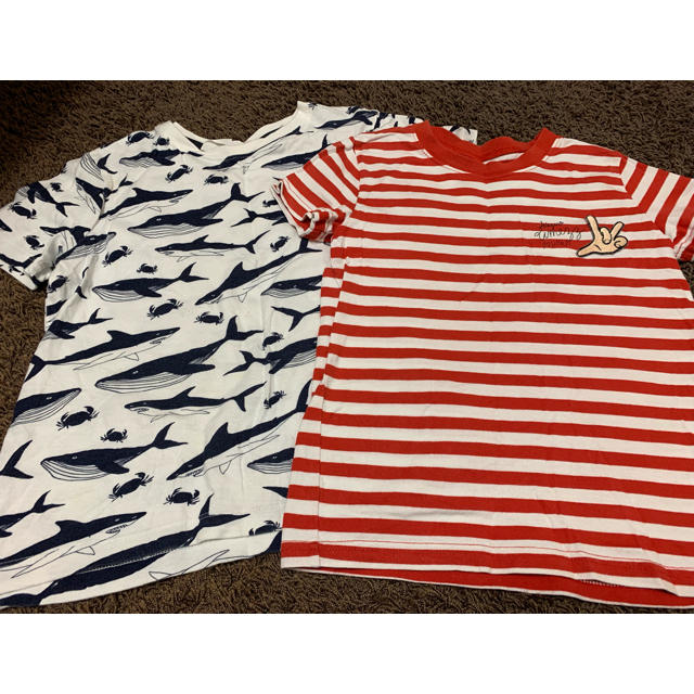 Tシャツ 120 2枚セット キッズ/ベビー/マタニティのキッズ服男の子用(90cm~)(Tシャツ/カットソー)の商品写真