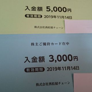 ニシマツヤ(西松屋)の西松屋  株主優待券8000円分(ショッピング)