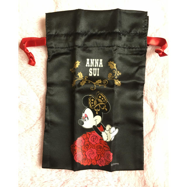 ミニーマウス(ミニーマウス)のANNA SUI ミニーちゃん巾着 レディースのファッション小物(ポーチ)の商品写真