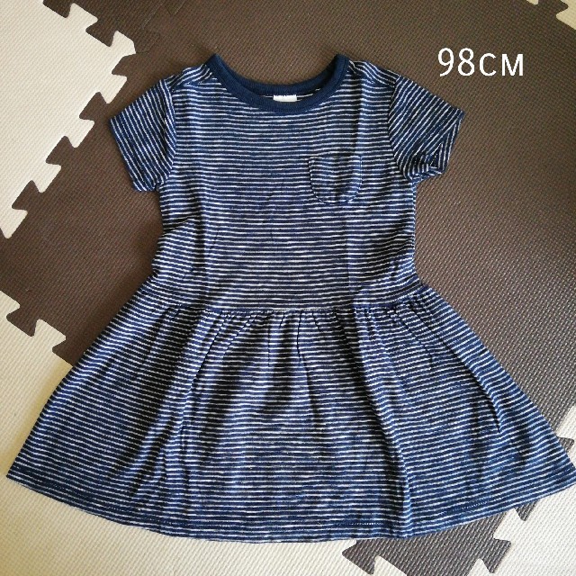 NEXT(ネクスト)の98cm ボーダーワンピース キッズ/ベビー/マタニティのキッズ服女の子用(90cm~)(ワンピース)の商品写真