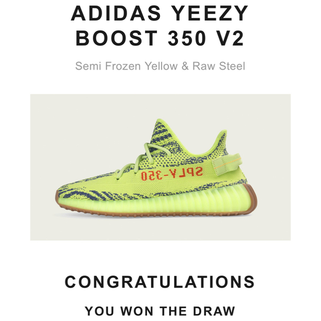 adidas YEEZYBOOST350V2 SEMIFROZENYELLOW