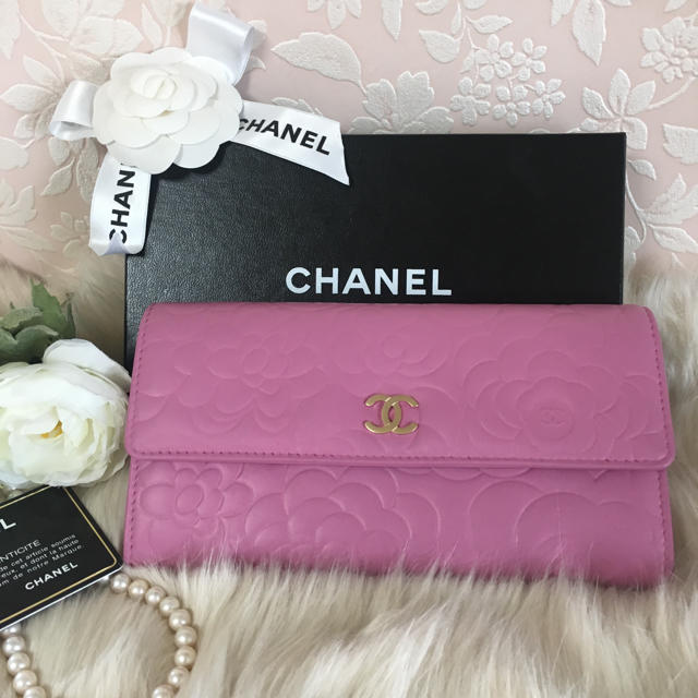 ❤️可愛い❤️CHANEL シャネル カメリア 長財布