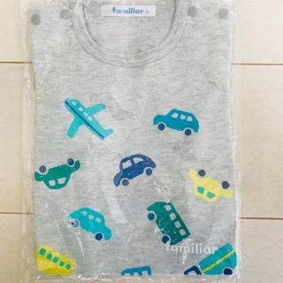 ファミリア(familiar)の新品タグ付き❣️ ファリミア 🐻 Ｔシャツ 🚘✈️ サイズ80(Ｔシャツ)