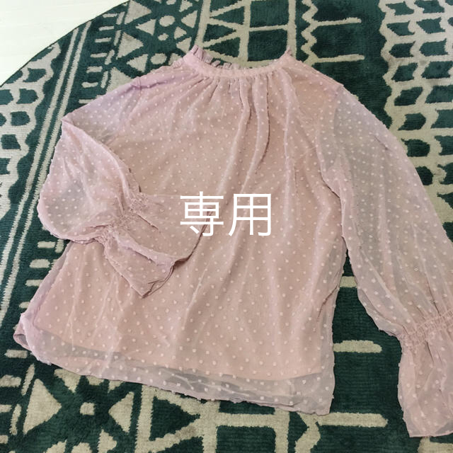 ピンクドット シフォントップス レディースのトップス(シャツ/ブラウス(長袖/七分))の商品写真