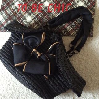 トゥービーシック(TO BE CHIC)のTO BE CHIC♡リボンかごバッグ(ハンドバッグ)