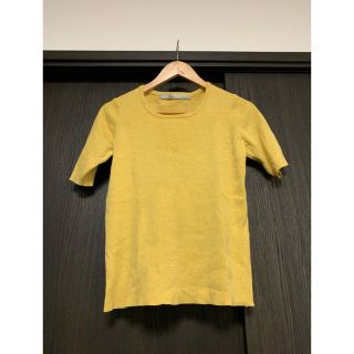 バーニーズニューヨーク(BARNEYS NEW YORK)の★値下げ　美品 サマーニット バーニーズニューヨーク イエロー(カットソー(半袖/袖なし))