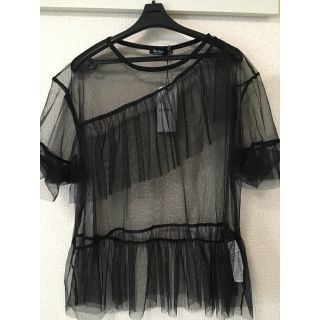 ベルシュカ(Bershka)のシースルー フリルデザイン(シャツ/ブラウス(半袖/袖なし))