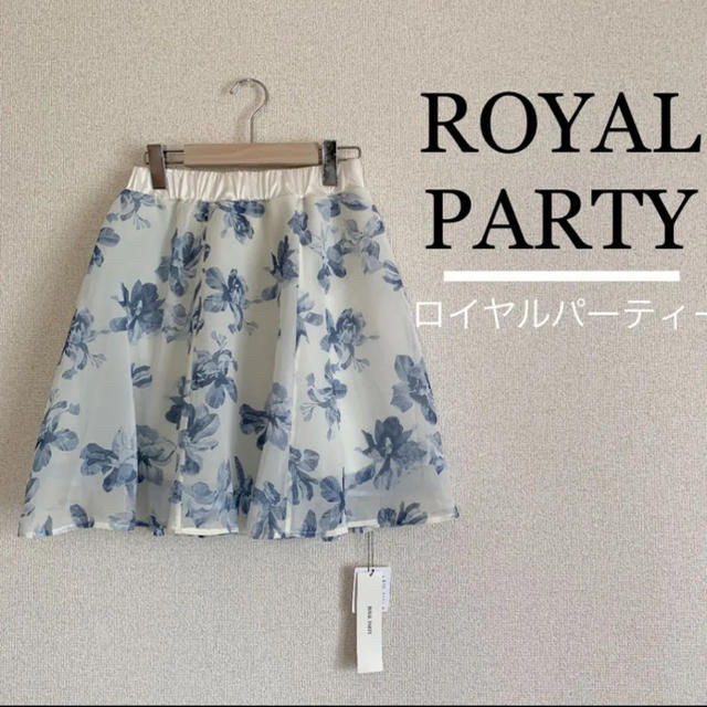 ROYAL PARTY(ロイヤルパーティー)のRP♡花柄シフォンスカート レディースのスカート(ミニスカート)の商品写真