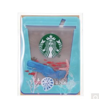 スターバックスコーヒー(Starbucks Coffee)のスタバ ジッパーバッグ オーシャンアイコンズ(収納/キッチン雑貨)