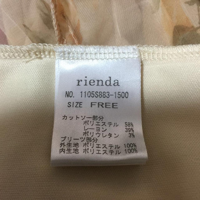 rienda(リエンダ)のrienda ワンピース レディースのワンピース(ミニワンピース)の商品写真