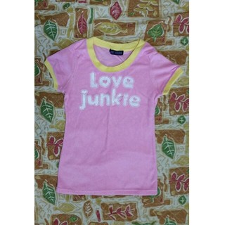 ラブジャンキー(LOVE JUNKIE)のLOVE JUNKIE★ピンク×イエローTシャツ(Tシャツ(半袖/袖なし))