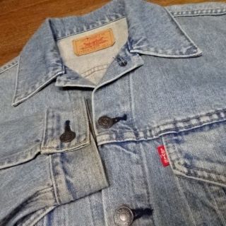 リーバイス(Levi's)のティーパーティー様【良好】【渋】リーバイス 　ＪＳ４９７ Gジャン　赤耳　Ｌ(Gジャン/デニムジャケット)