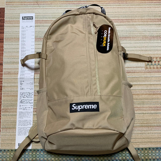 Supreme Backpack Tan ベージュ 18ss 新品未使用 正規品