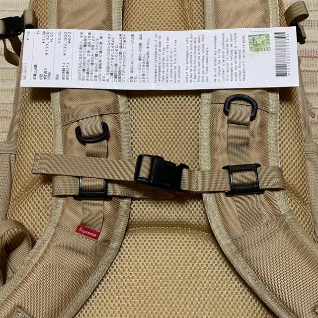 新品未使用 Supreme Backpack 18SS TAN ベージュ