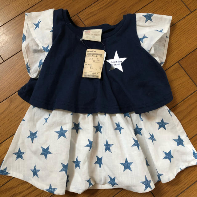 daddy oh daddy(ダディオーダディー)のdaddy oh daddy切り替えワンピース キッズ/ベビー/マタニティのベビー服(~85cm)(ワンピース)の商品写真