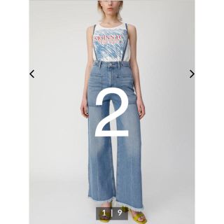 マウジー(moussy)の大幅値下げ！MOUSSY STRAP WIDE DENIMストラップワイドデニム(サロペット/オーバーオール)