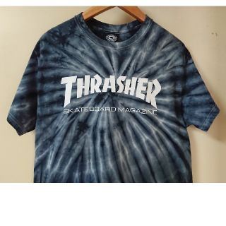 スラッシャー(THRASHER)の☆US古着スラッシャービッグロゴプリントTシャツタイダイM(Tシャツ/カットソー(半袖/袖なし))