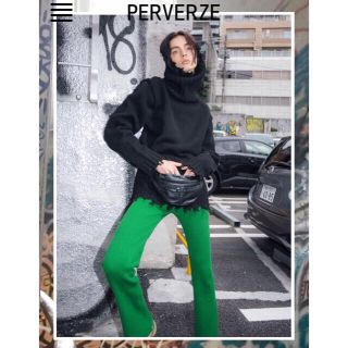 マルタンマルジェラ(Maison Martin Margiela)のPERVERZE Cotton Rib Line Pants / Green(その他)