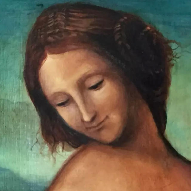 ブランド品専門の 大型油彩画 (古典グラッシ技法=ルネサンス時代の様式 ...