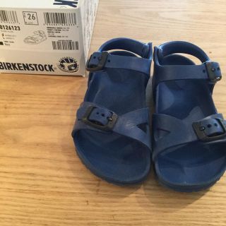 ビルケンシュトック(BIRKENSTOCK)のビルケンシュトック キッズサンダル ネイビーRIO 16センチ(サンダル)