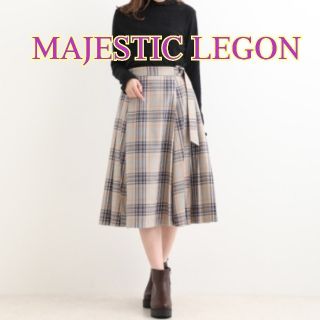 マジェスティックレゴン(MAJESTIC LEGON)のMAJESTICLEGON　マジェスティックレゴン　チェック　スカート(ひざ丈スカート)