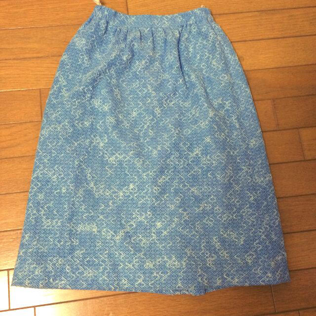 ロキエ購入 ブルースカート レディースのスカート(ひざ丈スカート)の商品写真