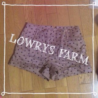 ローリーズファーム(LOWRYS FARM)のLOWRYS FARM☆ドット柄パンツ(ショートパンツ)