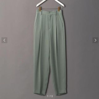 ビューティアンドユースユナイテッドアローズ(BEAUTY&YOUTH UNITED ARROWS)の6(ROKU) GEORGETTE TUCK PANTS パンツ34(カジュアルパンツ)