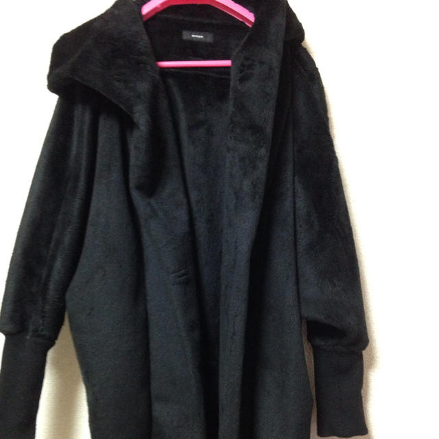 EMODA(エモダ)のEMODA フード付ガウンコート レディースのジャケット/アウター(毛皮/ファーコート)の商品写真