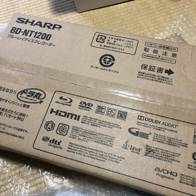 SHARP BD-NT1200 ブルーレイディスクレコーダー